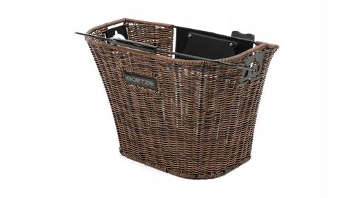 Kosz rowerowy przedni Goetze KR-01 ciemnobrązowy na Arena.pl