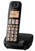 Panasonic KX-TGE110 Telefon bezprzewodowy 1,8" czarny DECT