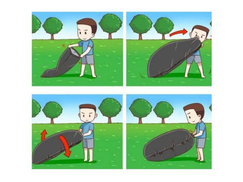 Lazy bag air sofa materac leżak na powietrze łóżko zdjęcie 3