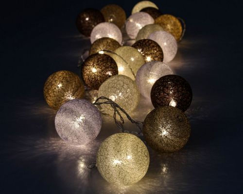 Lampki kule 20 LED cotton balls na Arena.pl