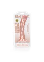 realistyczne zakrzywione dildo z przyssawką realrock 20,5 cm