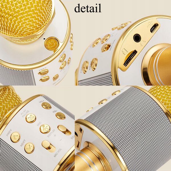 Bezprzewodowy mikrofon karaoke WS858 5 kolorow Wwa zdjęcie 5