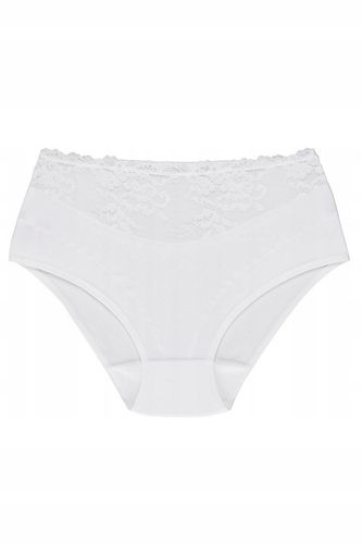 WOLBAR FIGI ECO-HI MAJTKI KORONKOWE biały L na Arena.pl