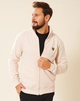 Sweter męski bawełniany ecru Platon Rozmiar - 4XL