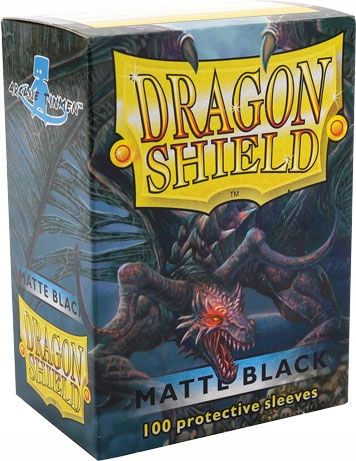 Koszulki na karty Dragon Shield Czarne Black Matte zdjęcie 1
