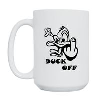 KUBEK "DUCK OFF" Wzór - Duży 450 ml