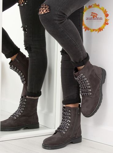 Botki workery szare 061-27-1 GREY - 41 na Arena.pl