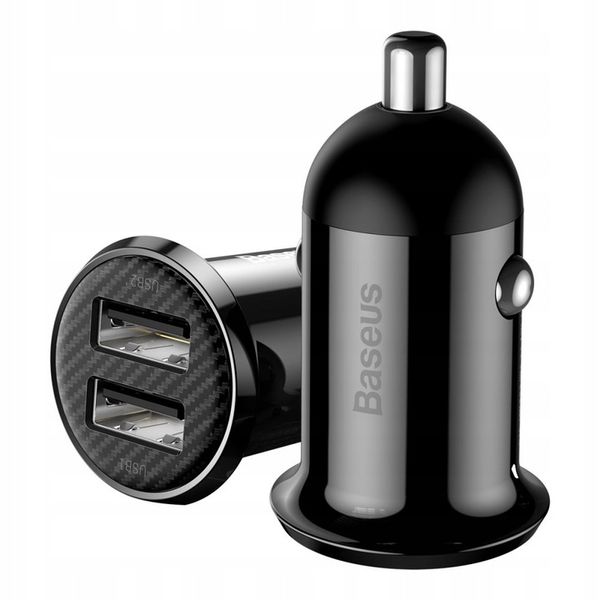 Baseus szybka ładowarka samochodowa 2xUSB 4,8A zdjęcie 2