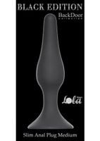 plug slim anal plug medium black