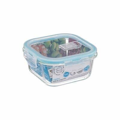 Szklany pojemnik na lunch 0,53l kwadratowy zdjęcie 3