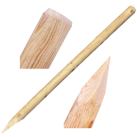 SŁUPEK PALIK DREWNIANY SOSNOWY TOCZONY ZAOSTRZONY 6 x 120 cm