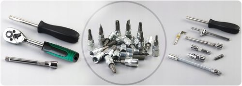 Zestaw klucze NASADKI 1/4 narzędzia klucze grzechotka TORX BITY INBUS na Arena.pl