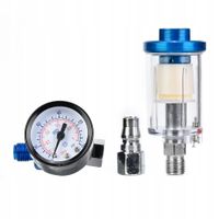 REDUKTOR, ODWADNIACZ, KRÓCIEC - ZESTAW PNEUMATYKI 1/4" 0-140PSI / 10Bar