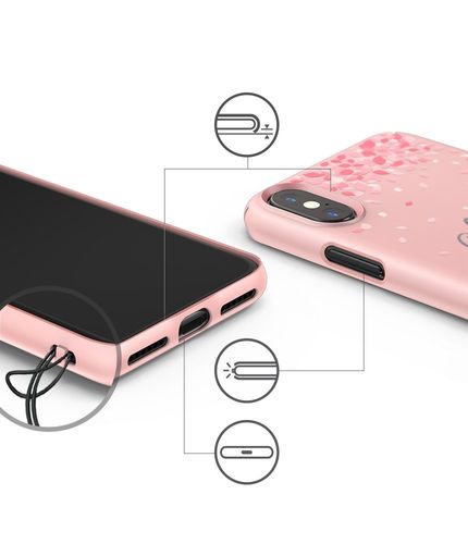 KOBIECE ETUI CASE WIŚNIA RINGKE SLIM IPHONE X na Arena.pl