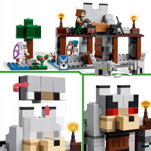 LEGO Minecraft 21261 Wilcza Twierdza Zamek Treser Wilków 2x Szkielet 2xWilk na Arena.pl