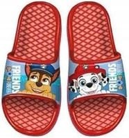 Klapki dziecięce na basen plażę Psi Patrol 28/29 lekkie czerwone basenowe