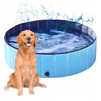 DUŻY BASEN 160x30cm DLA PSA ZWIERZĄT ROZPOROWY OGRODOWY SKŁADANY