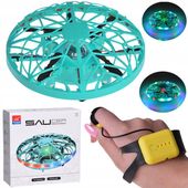 Latający dysk dron z światłem led sterowany ręką RC0653