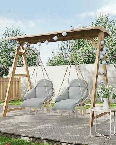 Huśtawka W STYLU BOHO krzesło brazylijskie wiszący fotel ogrodowy na Arena.pl