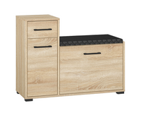 Szafka Na Buty 2- Drzwiowa z Szufladą 2D1SZ 90 cm Sonoma Jasna KARLO ML