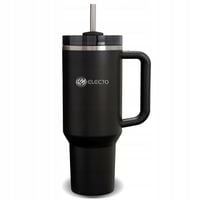 KUBEK TERMICZNY ZE SŁOMKĄ TERMOS Z UCHWYTEM NA HERBATĘ KAWĘ SZCZELNY 1200ML