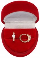 Złote KOLCZYKI ze stali chirurgicznej 316L K222