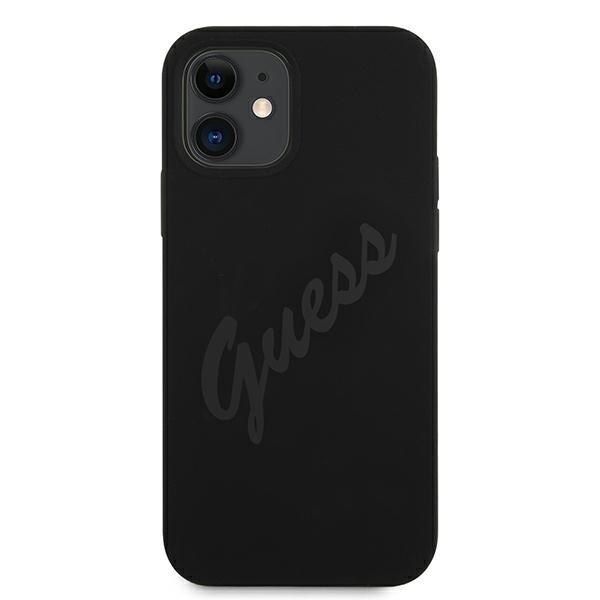 Guess GUHCP12SLSVSBK iPhone 12 mini 5,4" czarny/black hardcase Script zdjęcie 3