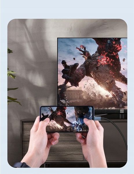 KABEL ADAPTER USB-C 3.1 TYP C DO HDMI 4K MHL 2m zdjęcie 2