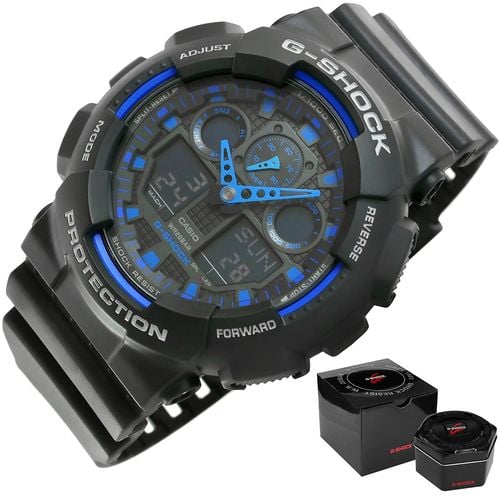 zegarek męski casio g-shock ga-100-1a2er + box na Arena.pl