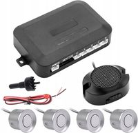 CZUJNIKI COFANIA PARKOWANIA TYŁ ZESTAW UNIWERSALNY 22MM SREBNE BUZER