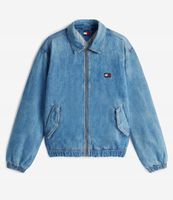 Kurtka Tommy Jeans do połowy łydki w kolorze niebieskiego jeansu XS