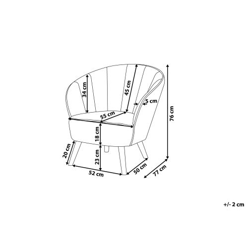 Fotel welurowy różowy DALA na Arena.pl