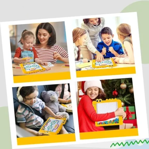 Tablica magnetyczna Dino Board Mozaika Montessori układanka krążki MagPad na Arena.pl