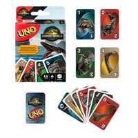 MATTEL UNO JURASSIC WORLD ODRODZENIE KARTY GRA KARCIANA KARCIANKA DINOZAURY