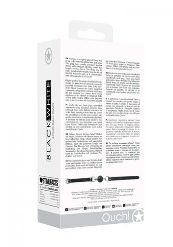 solid ball gag   with bonded leather straps na Arena.pl