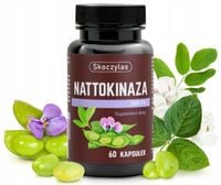 Skoczylas Nattokinaza 2000 FU 60 kaps Układ krwionośny Ciśnienie krwi