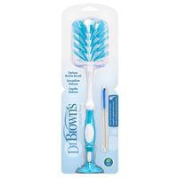 DR BROWN'S Szczotka do mycia butelek z przyssawką + szczoteczka LUX NIEB