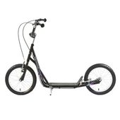 Czarna duża hulajnoga WORKER City Pompowane koła 16"