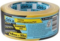 taśma ostrzegawcza żółto-czarna 48mm*33m - d-300-0036