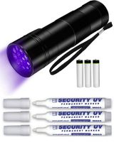 3x Marker UV permanentny niezmywalny z lampą UV