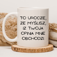 CHAMSKI KUBEK BEZ CENZURY | ŚMIESZNY PREZENT | DO PRACY BIURA DOMU | 330 ml