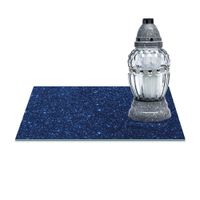 SZKLANA PODSTAWKA POD ZNICZE Z DEDYKACJĄ 30x20cm Niebo noc 23a