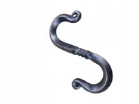 Hak podwójny ogniwo łączące duże 10 cm surowy