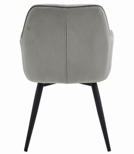 Krzesło JORK360 - aksamit srebrno-szary / nogi czarne x 1 na Arena.pl