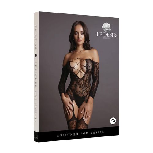 criss cross neck bodystocking - one size na Arena.pl