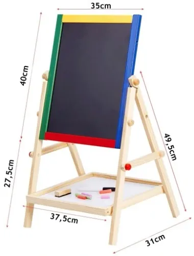 STOJĄCA TABLICA DWUSTRONNA DLA DZIECI 2W1+ GRATIS na Arena.pl