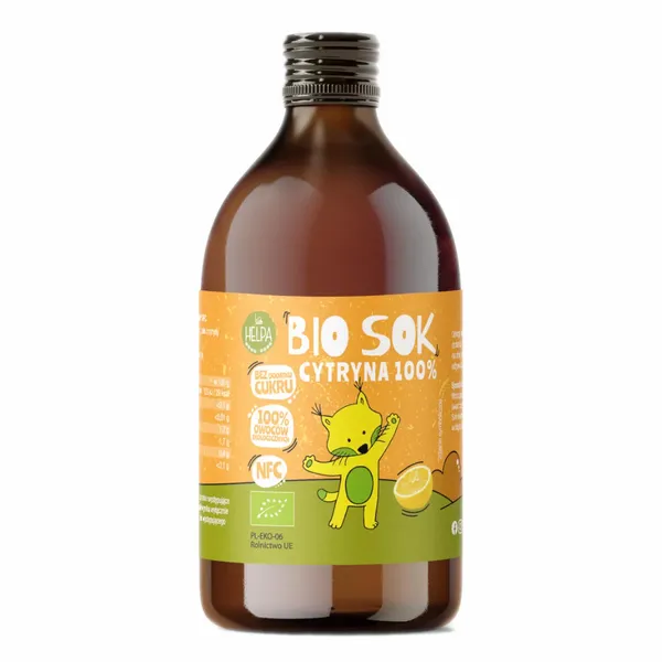 Sok Cytryna 100% BIO Helpa, 250ml zdjęcie 1