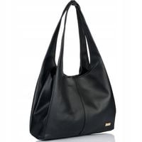 Torebka Damska MONNARI SHOPPER POJEMNA 3 komorowa Czarny PREMIUM do pracy