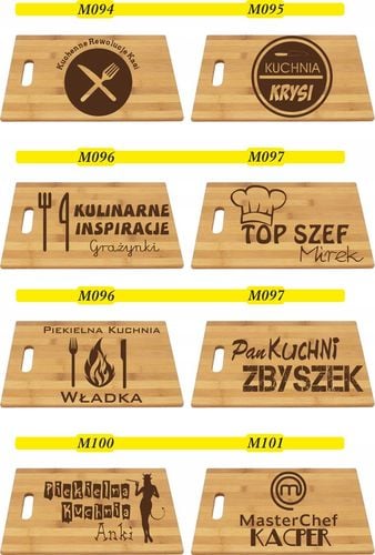 DESKA DO KROJENIA Z grawerem PREZENT master chef na Arena.pl