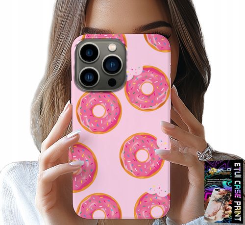 ETUI DO IPHONE 15 PRO MAX - WZÓR Z PĄCZKAMI DONATAMI POLEWĄ CUKROWĄ na Arena.pl